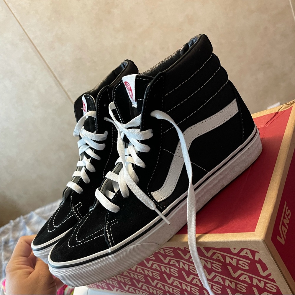 Black hi top vans